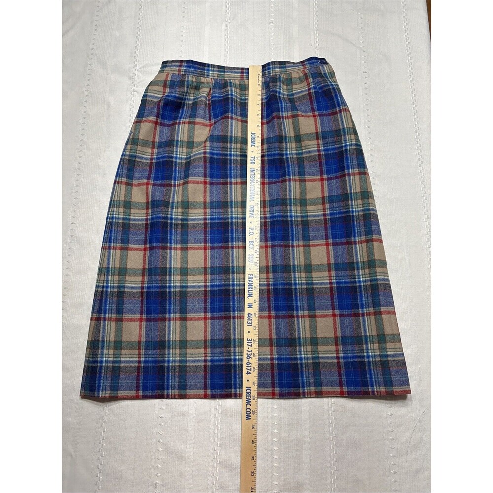 Vintage Pendleton 14 Skirt 100% Wool - Lined- Plaid Made In USA Womens - Picture 2 of 9